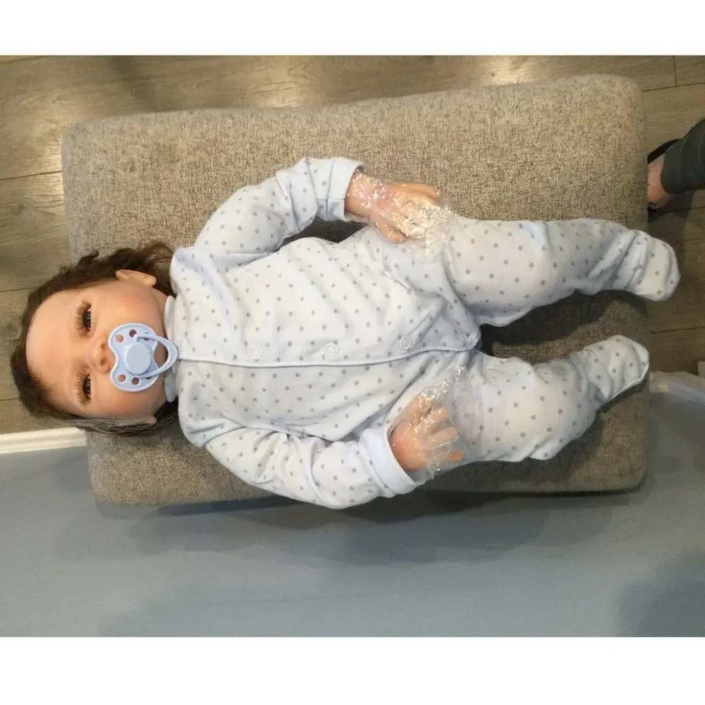 Reborn Baby Doll Classic Design Life Like With Accessories Brunette NEW In Box